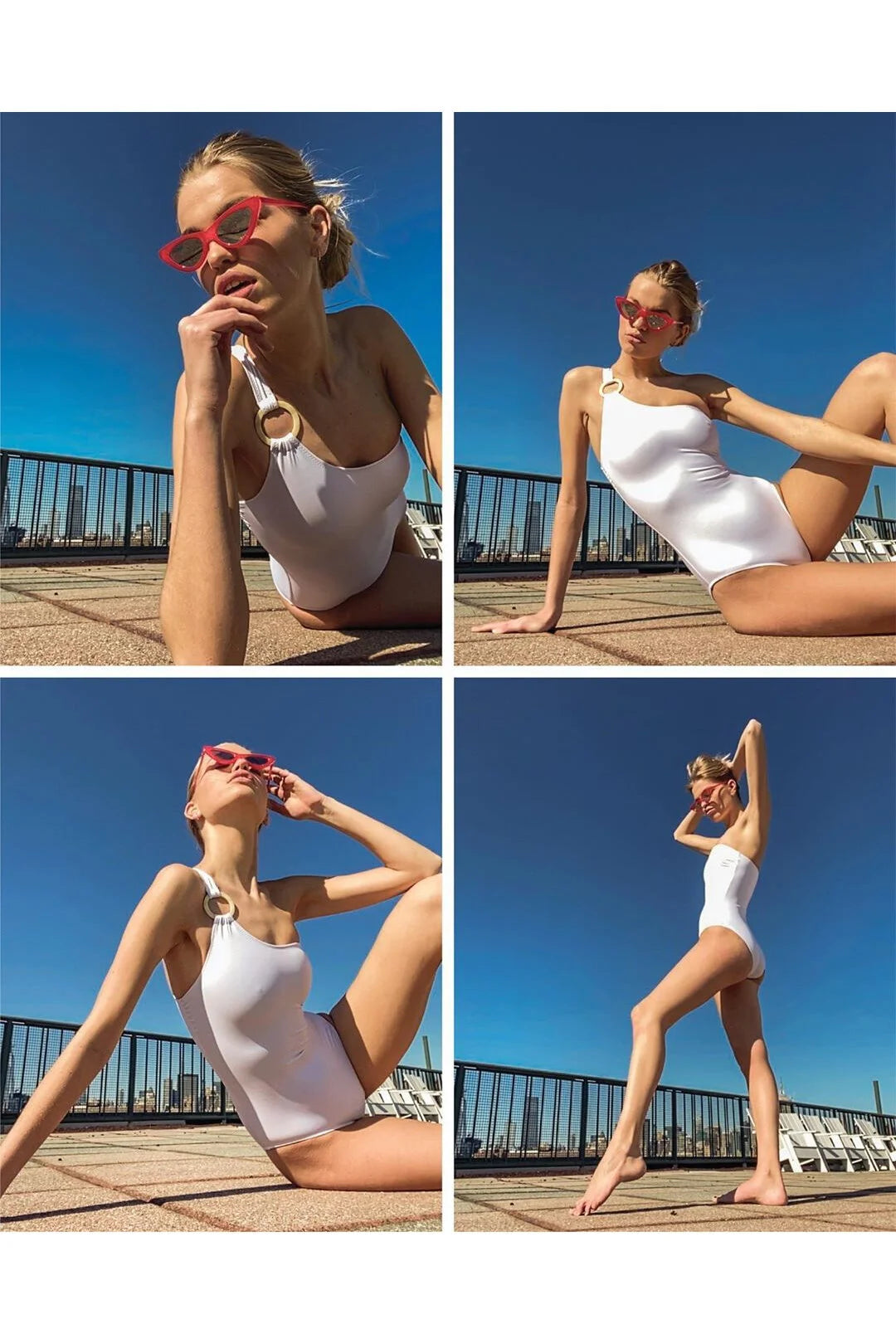 Solid & Striped The Juliana One Piece - White