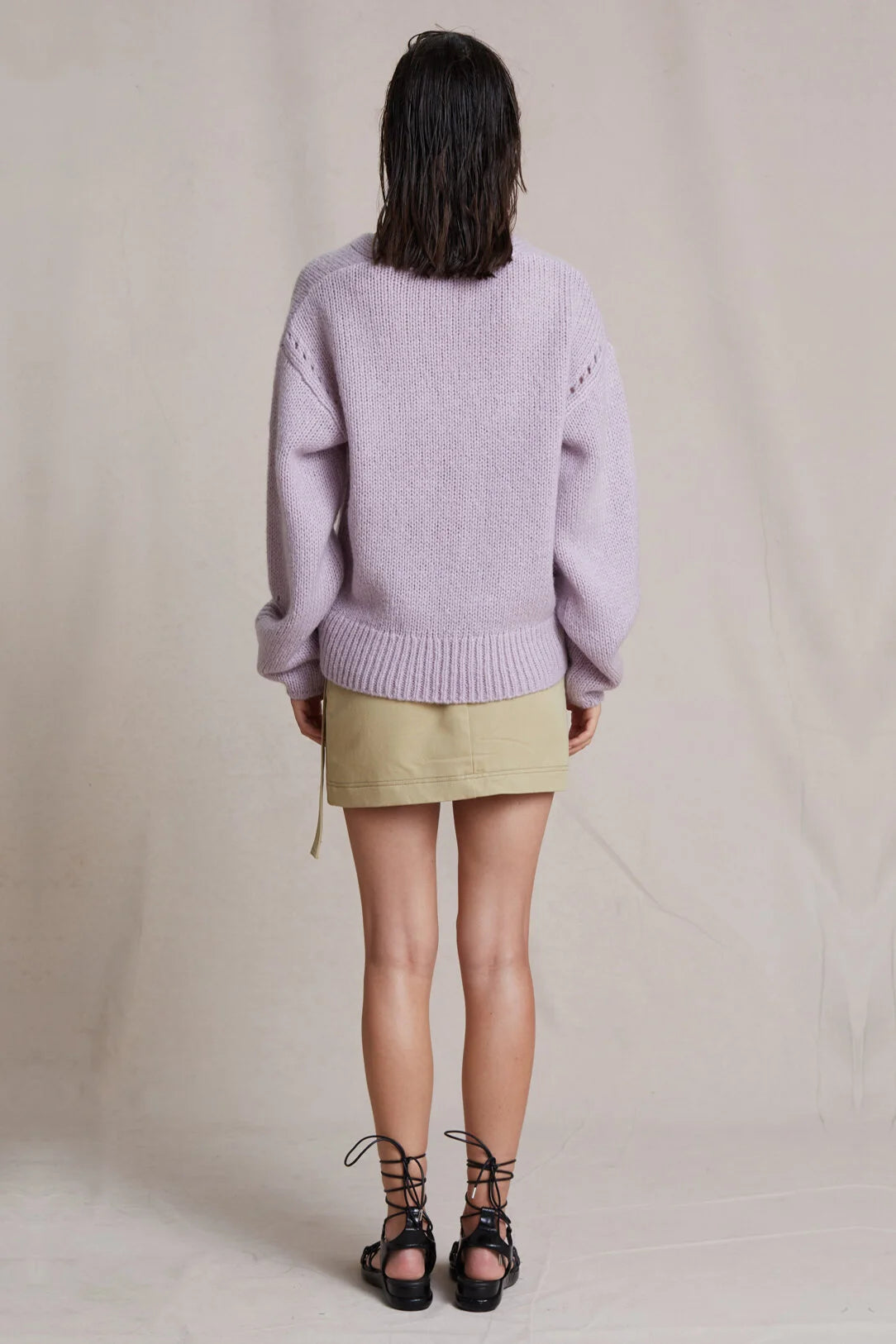 Bec + Bridge Willa Knit V-Neck Jumper - Lavender