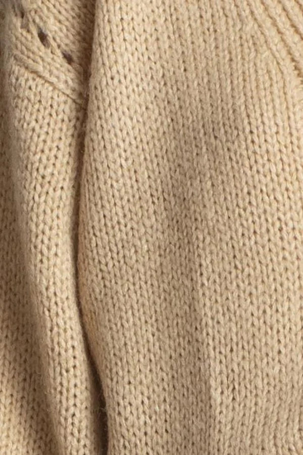 Willa Knit V-Neck Jumper - Sand