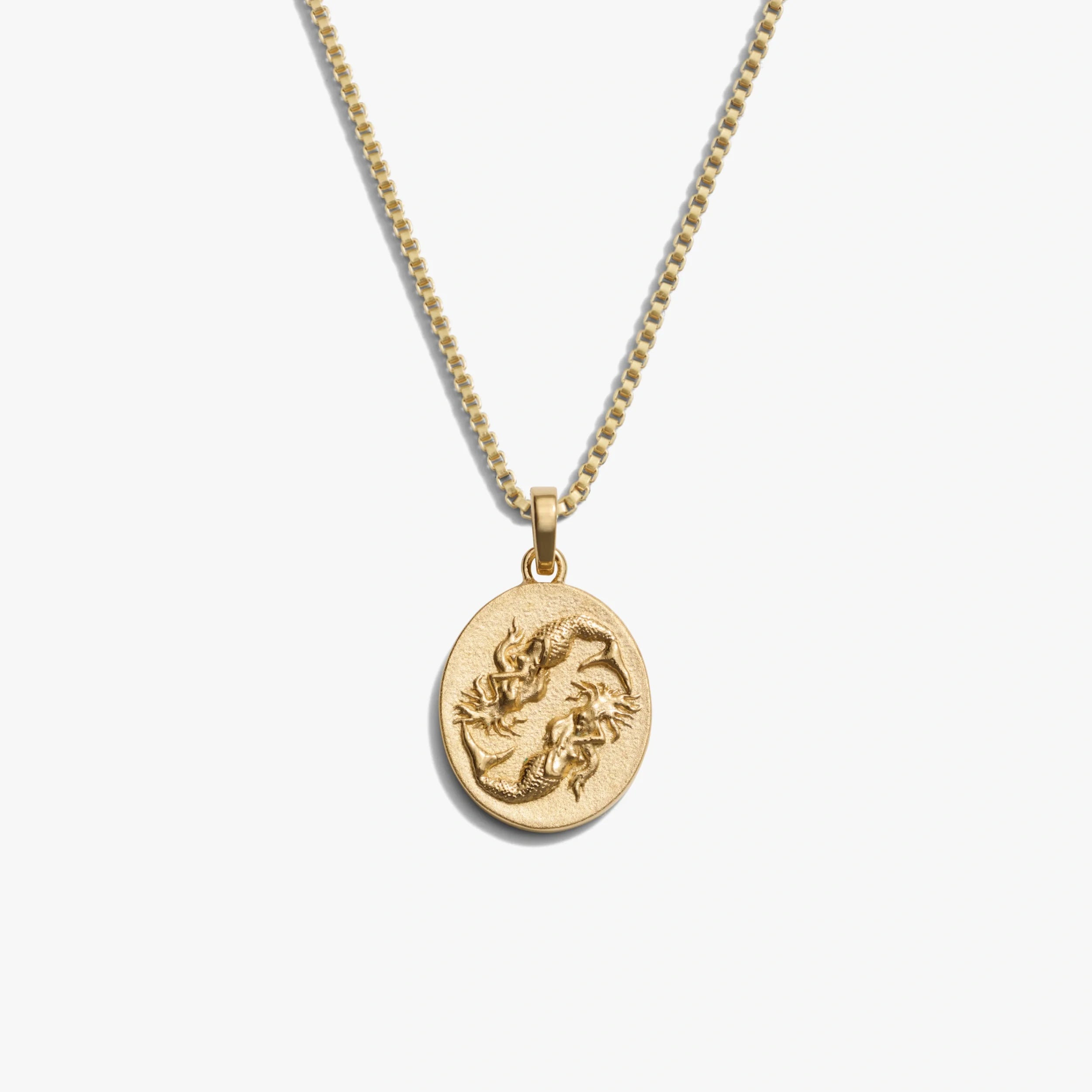 Awe Inspired Necklaces 14K Gold Vermeil / Pisces / Standard Zodiac Goddess Necklace