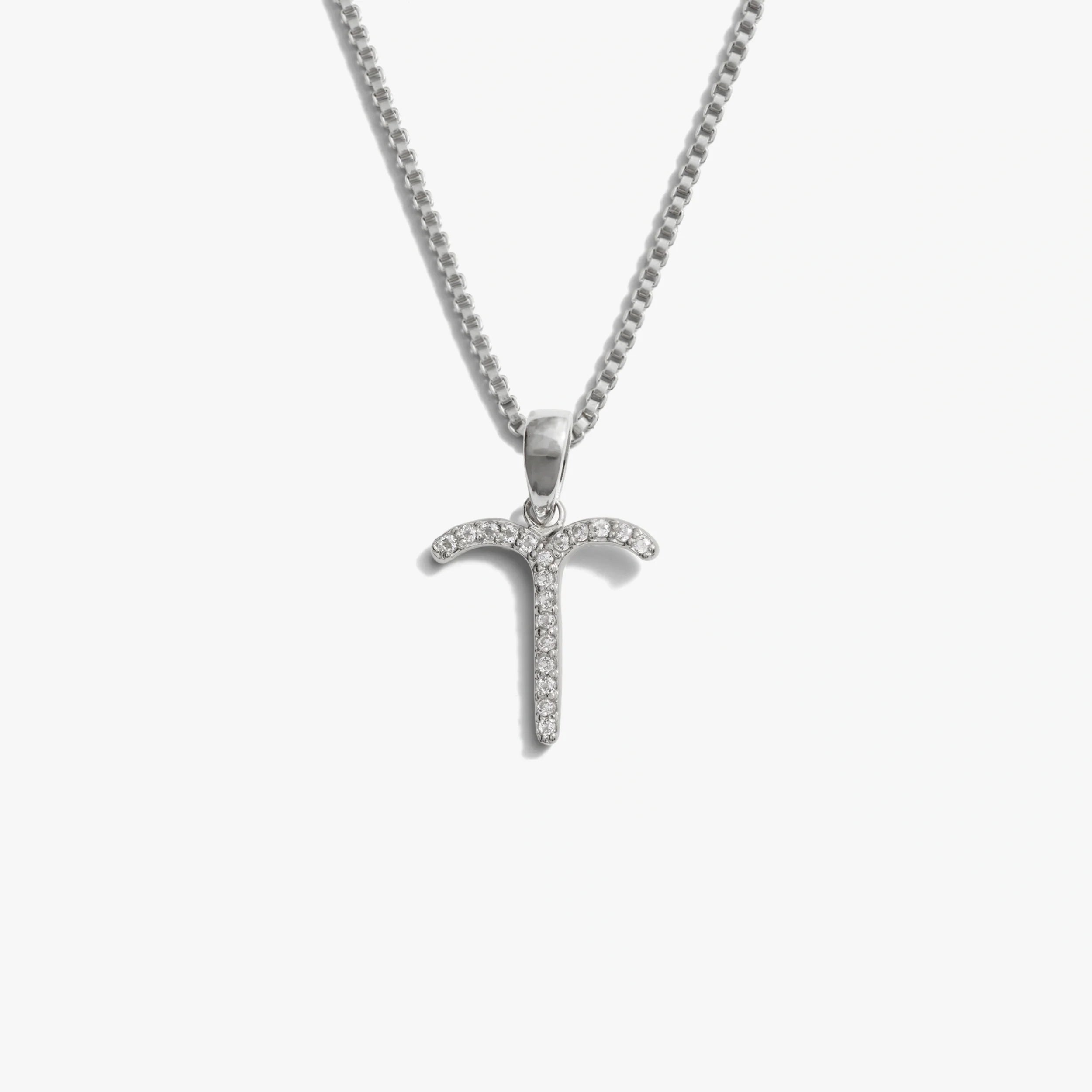 Awe Inspired Necklaces 925 Sterling Silver / Aries / Mini Zodiac Gemstone Necklace
