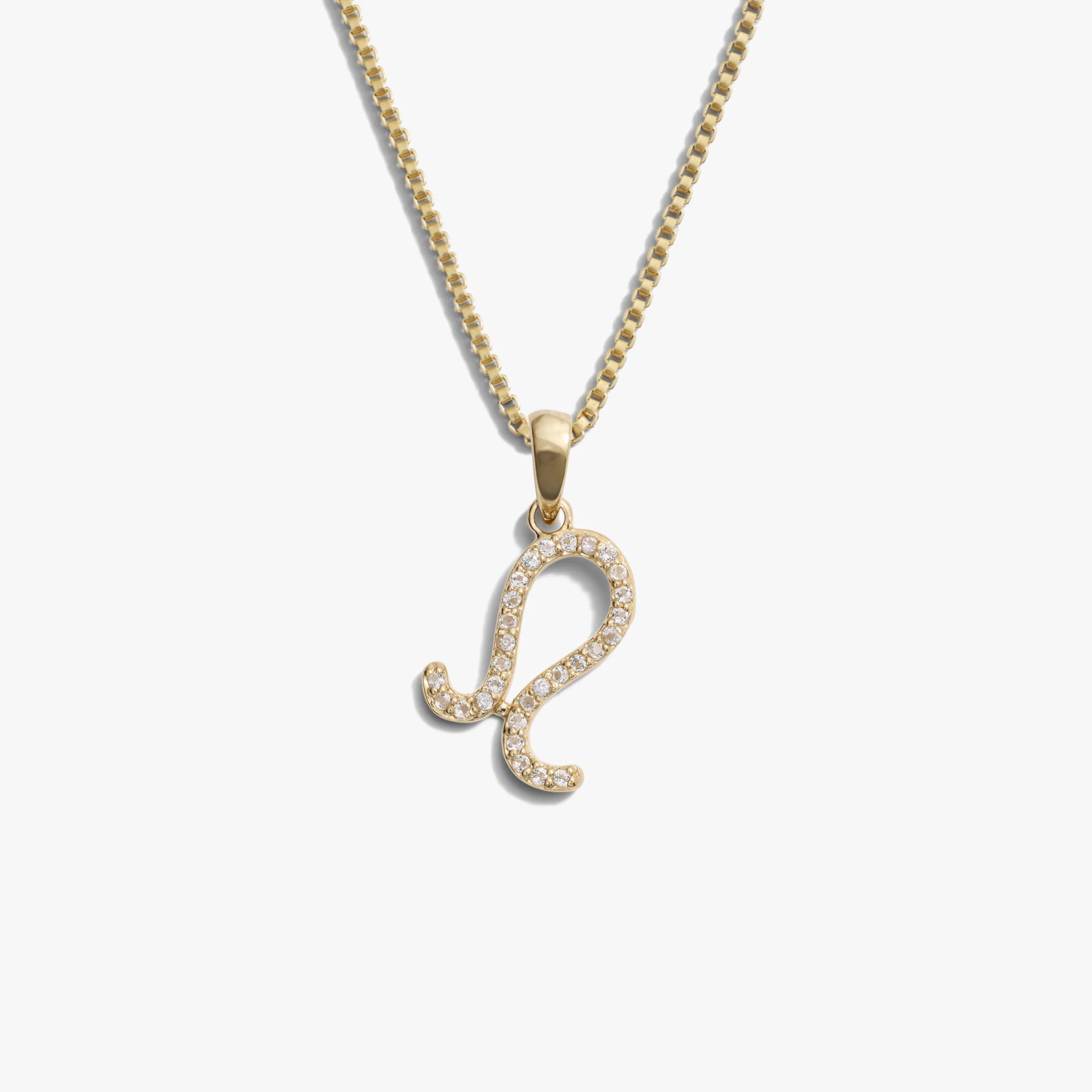 Awe Inspired Necklaces 14K Gold Vermeil / Leo / Mini Zodiac Gemstone Necklace