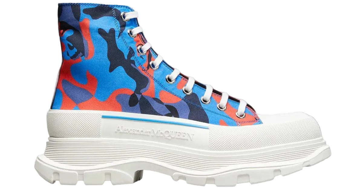 Alexander McQueen Tread SlickHigh 'Blue Red Camo'