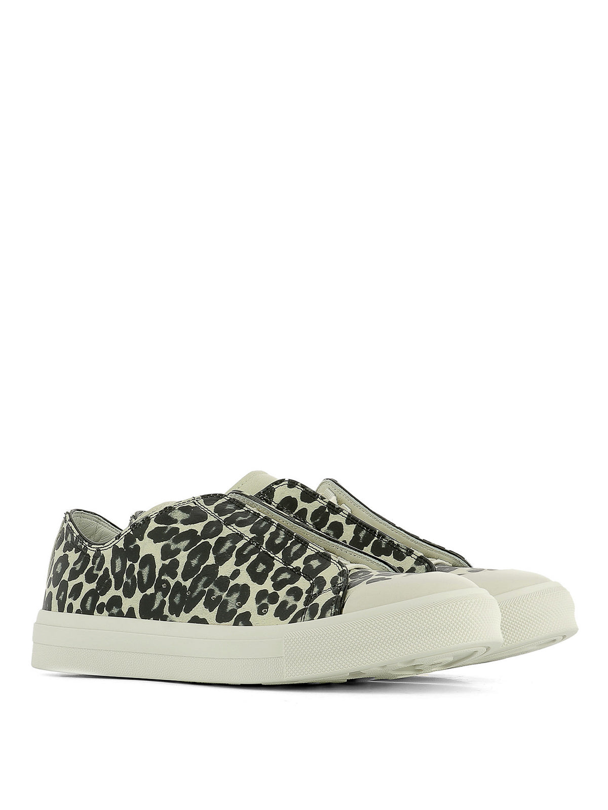 Alexander Mcqueen Printed leather low top sneakers