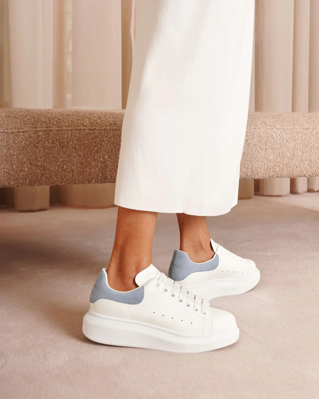 Alexander McQueen Oversized White Dream Blue (Women's)