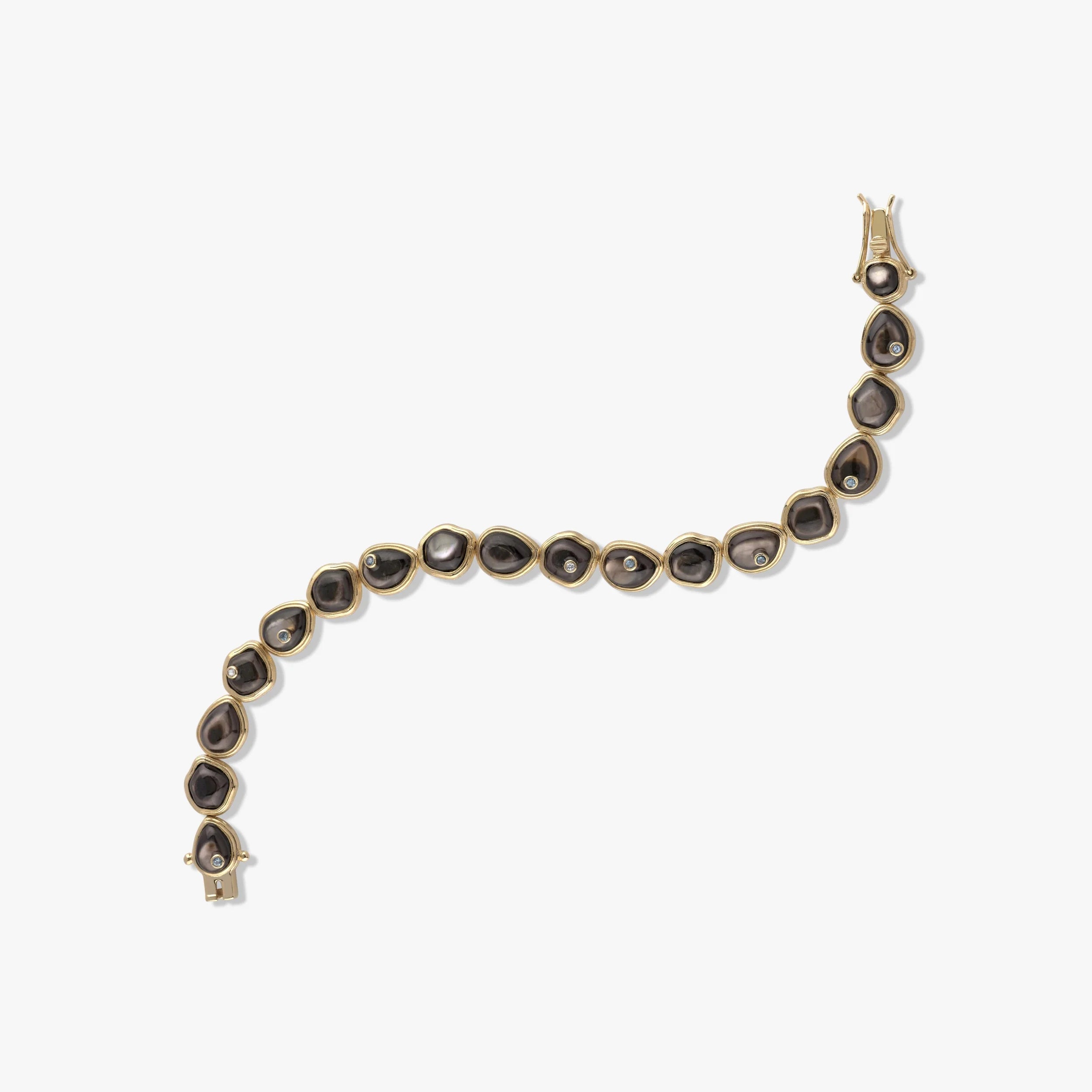 Awe Inspired Bracelets Organic Pearl Gemstone Tennis Bracelet