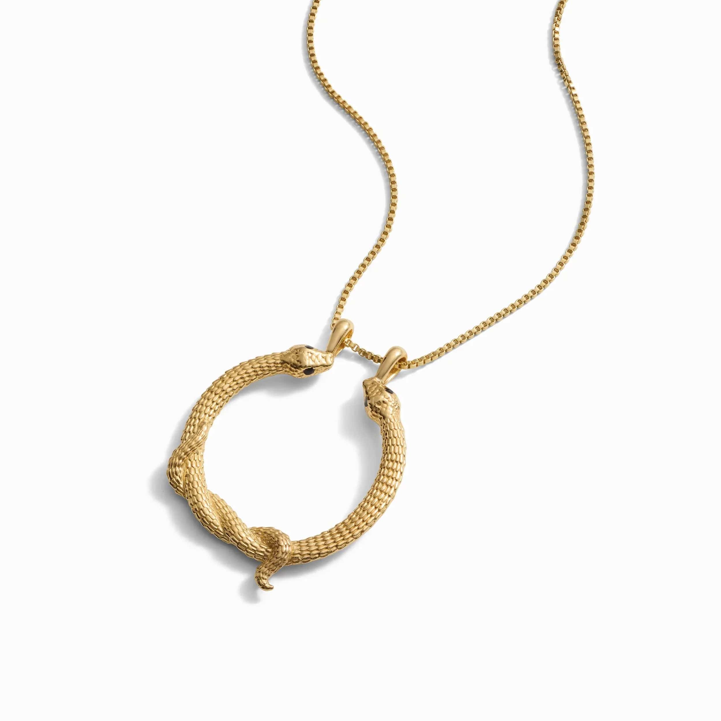 Awe Inspired Necklaces Snake Goddess Halo Necklace