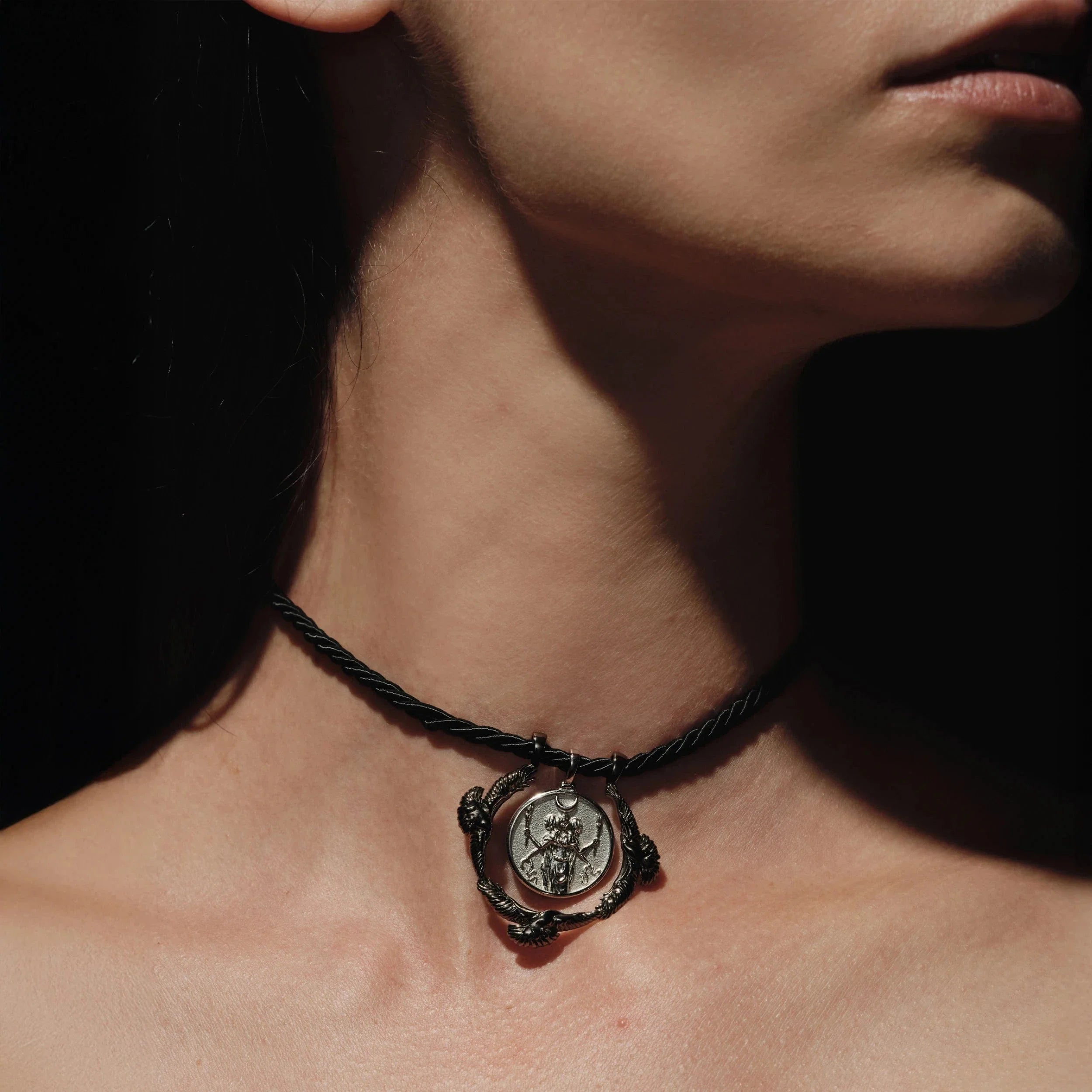 Awe Inspired Pendants Raven Halo