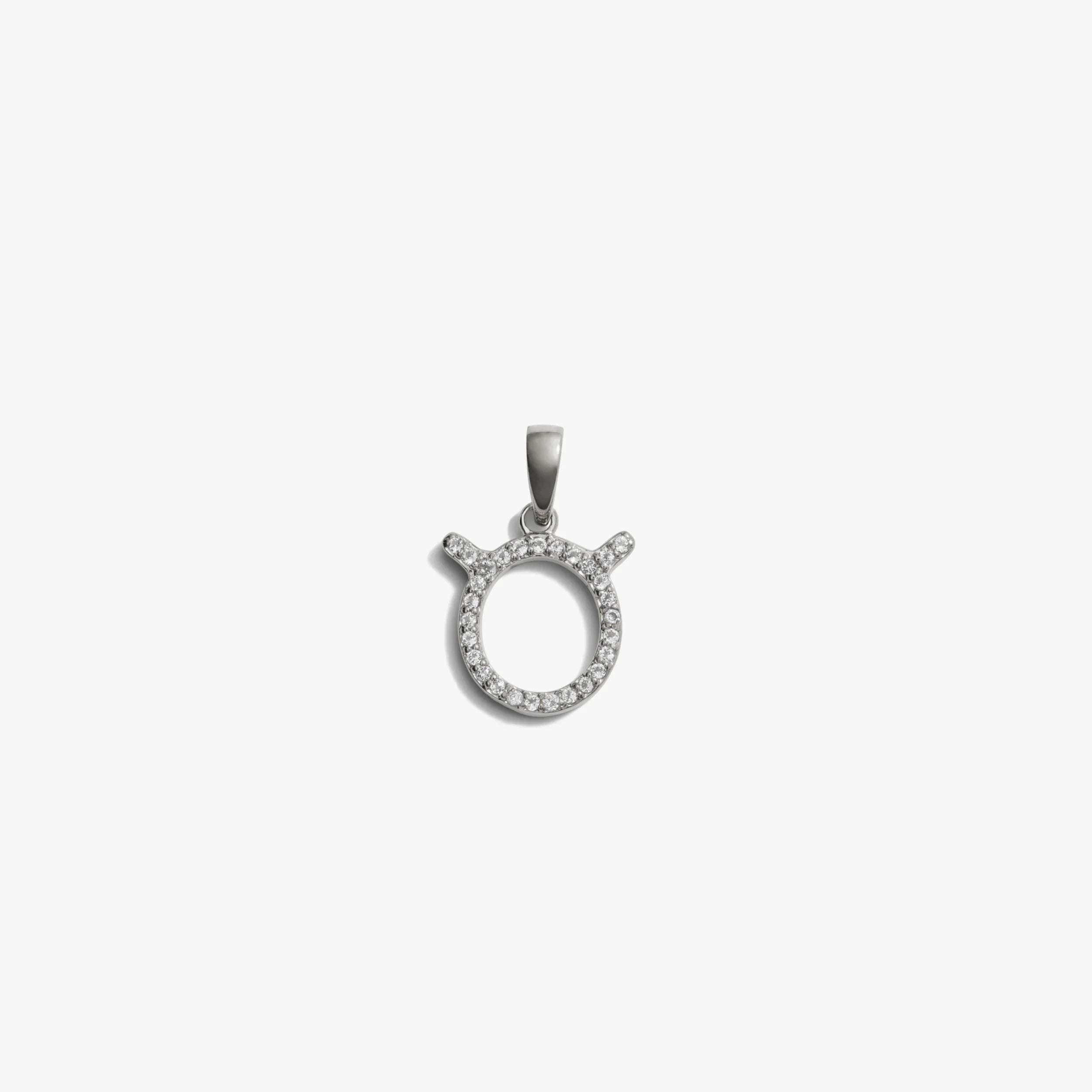 Awe Inspired Pendants Sterling Silver / Taurus / Mini Zodiac Gemstone Amulet