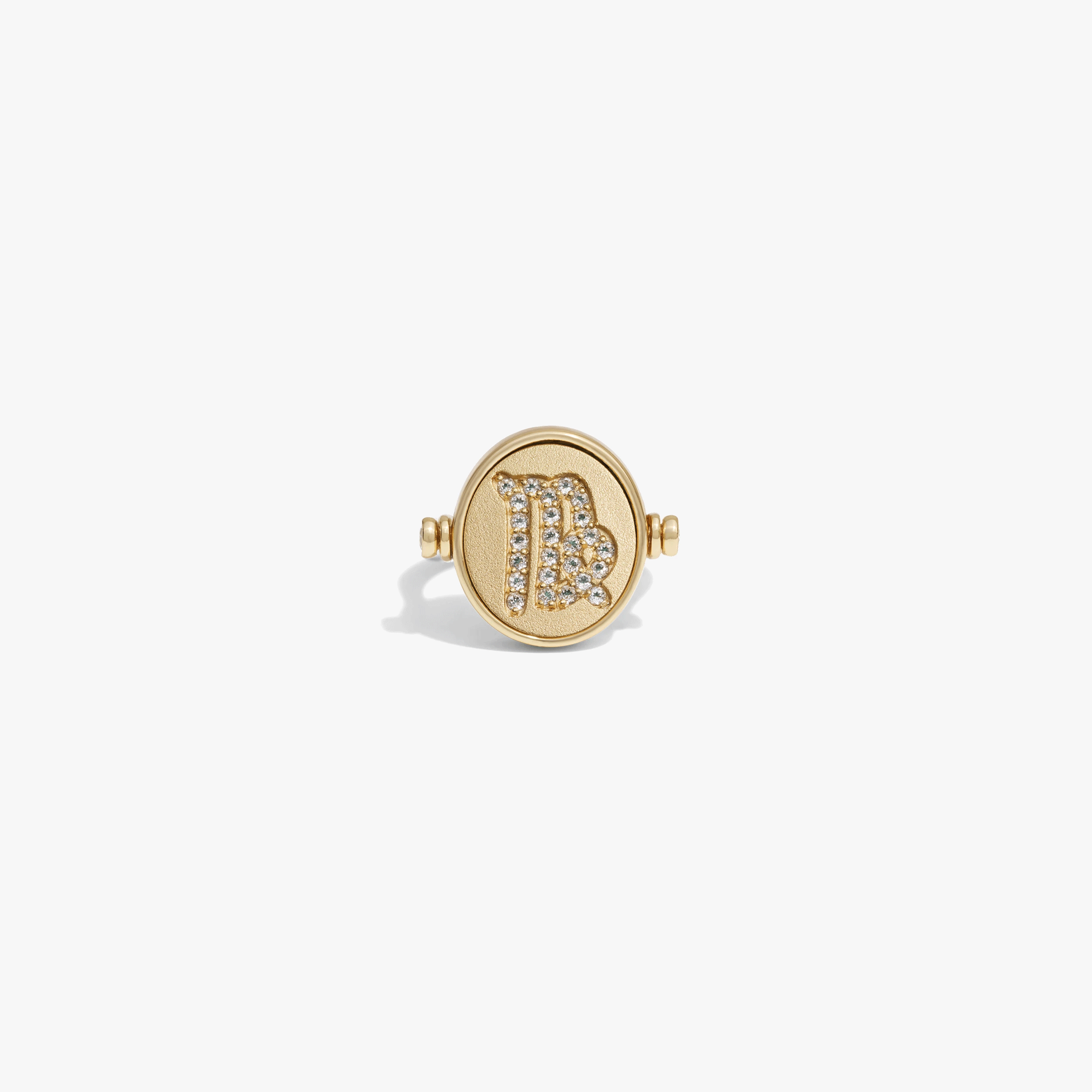 Awe Inspired Rings 14K Gold Vermeil / Virgo / 5 Special Offer Zodiac Element Flip Ring