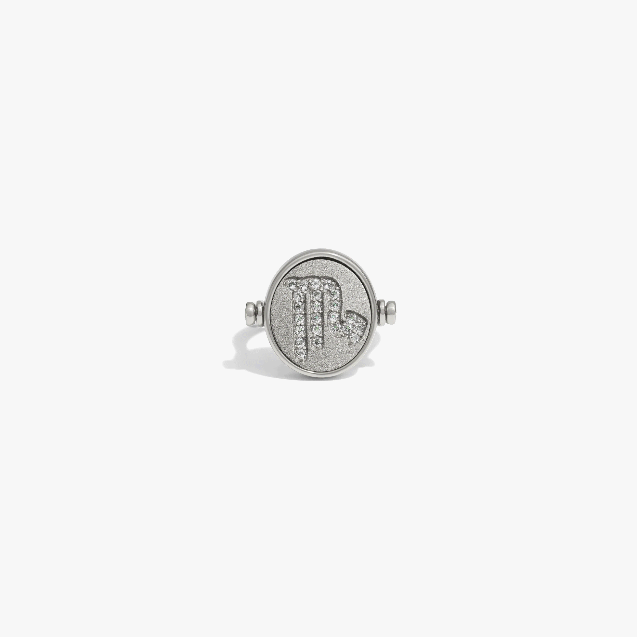 Awe Inspired Rings 925 Sterling Silver / Scorpio / 5 Special Offer Zodiac Element Flip Ring