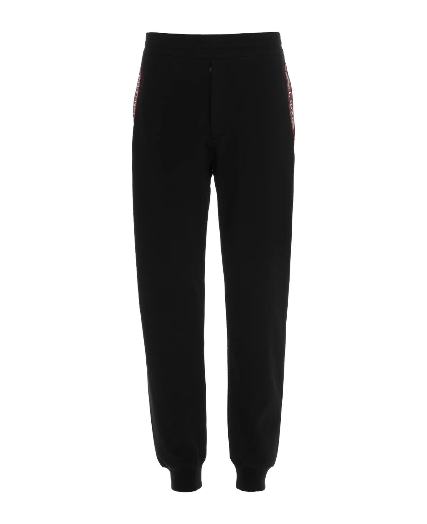 ALEXANDER MCQUEEN Logo Tape Track Pants Black