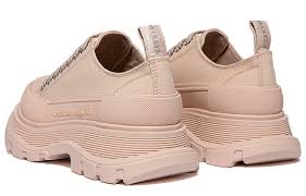 Alexander McQueen Tread Slick Low Lace Up Peach