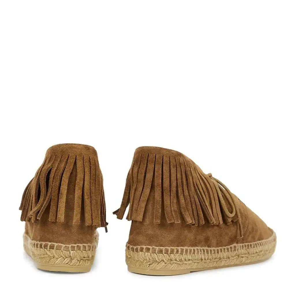 Saint Laurent Mid-Top Espadrilles Suede Boots