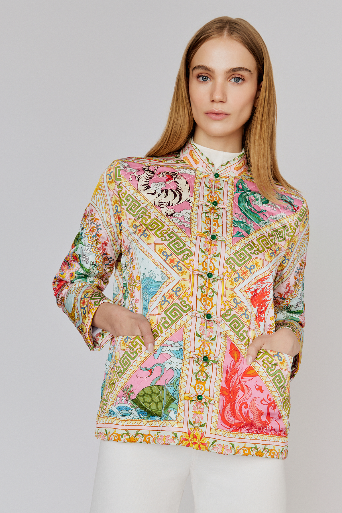 Four Divine Creatures Quilted Jacket - Du & Berry