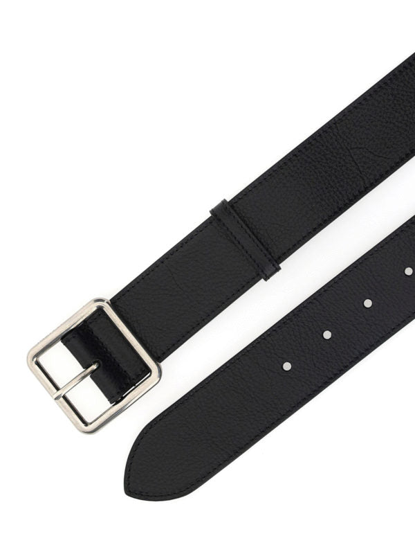 Alexander Mcqueen Grainy leather belt