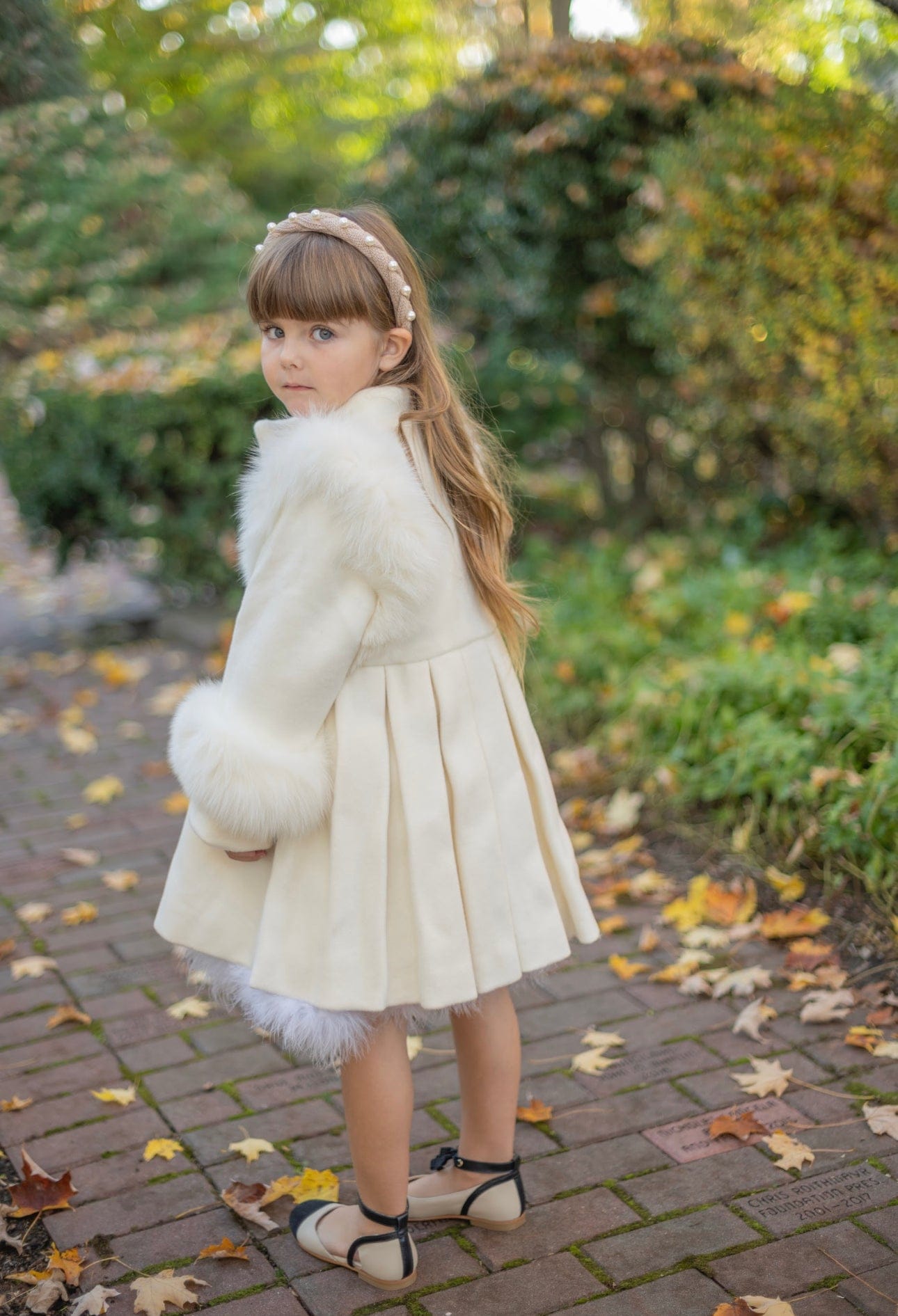 Evie Ivory Wool Coat - Petite Maison Kids