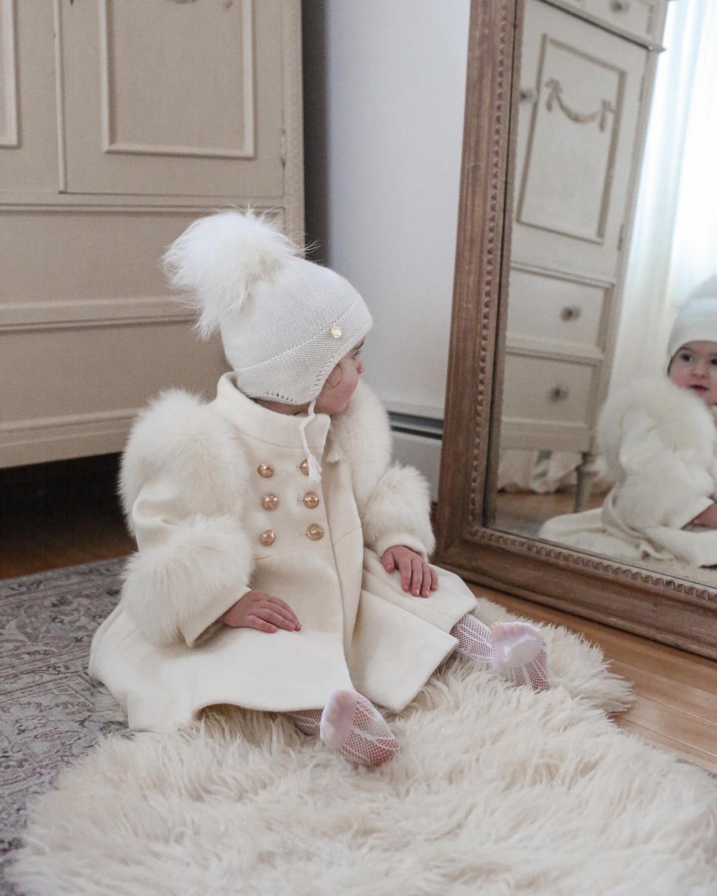 Evie Ivory Wool Coat - Petite Maison Kids