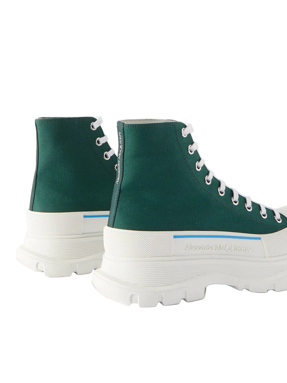 Alexander McQueen Tread Slick High-Top Sneakers 'Green White'
