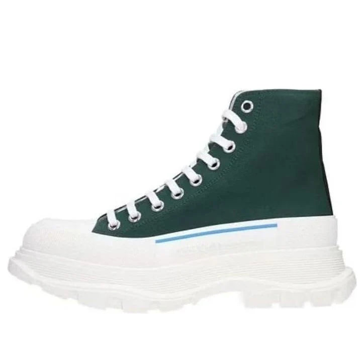 Alexander McQueen Tread Slick High-Top Sneakers 'Green White'