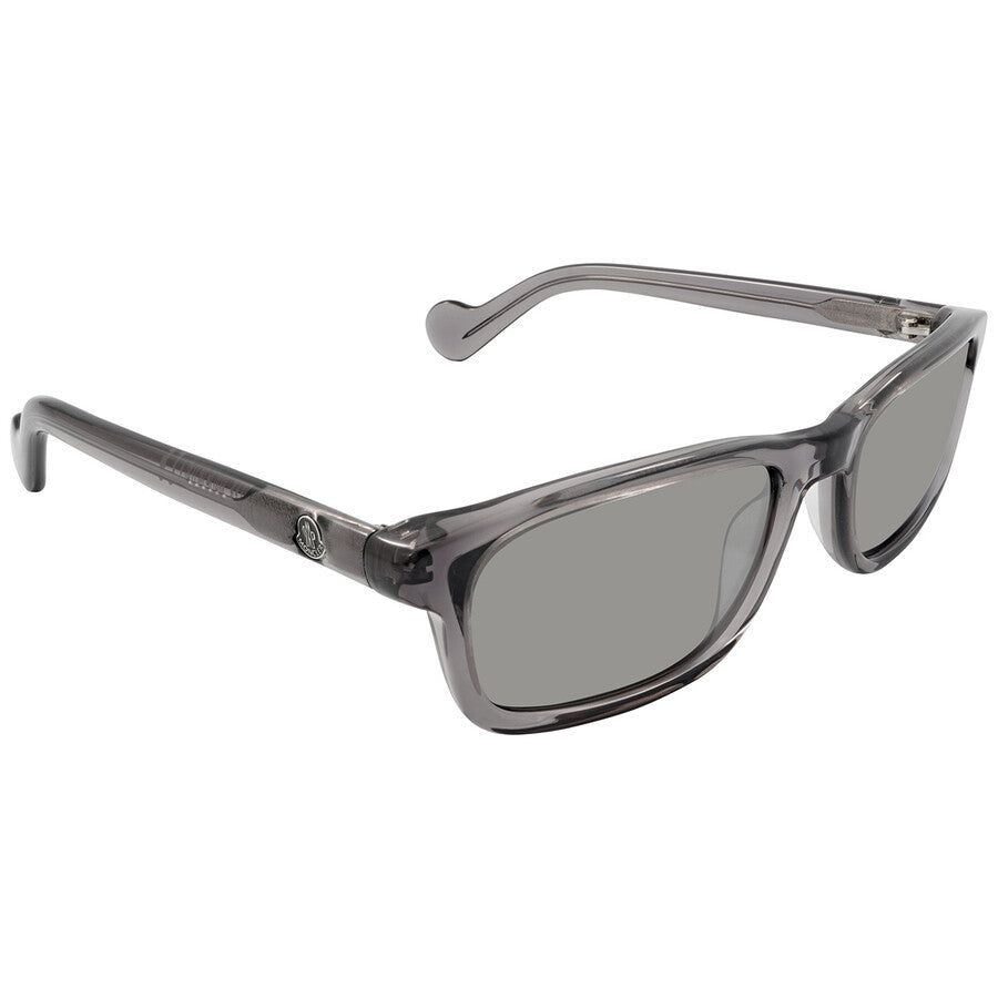 Moncler Smoke Mirror Rectangular Men's Sunglasses