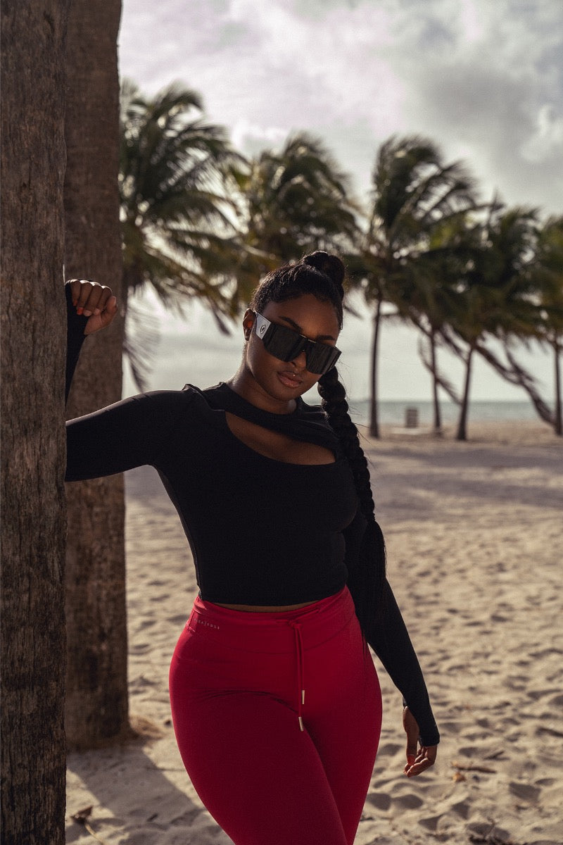 Arty Long Sleeve Top | Onyx