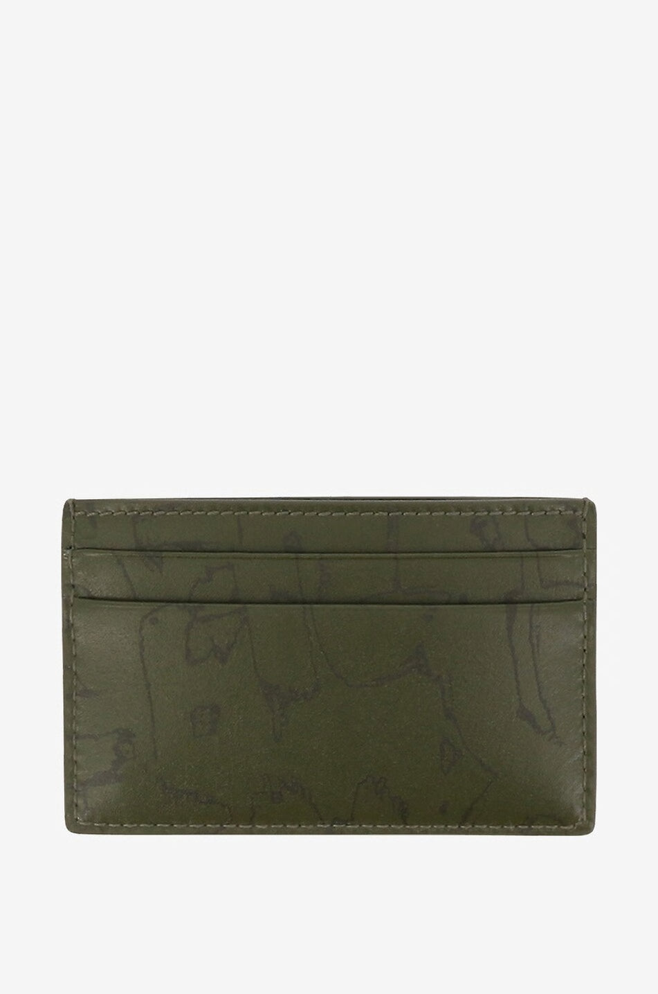McQUEEN Graffiti printed leather card case