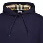 Burberry Women's Talley Check Hoodie Navy