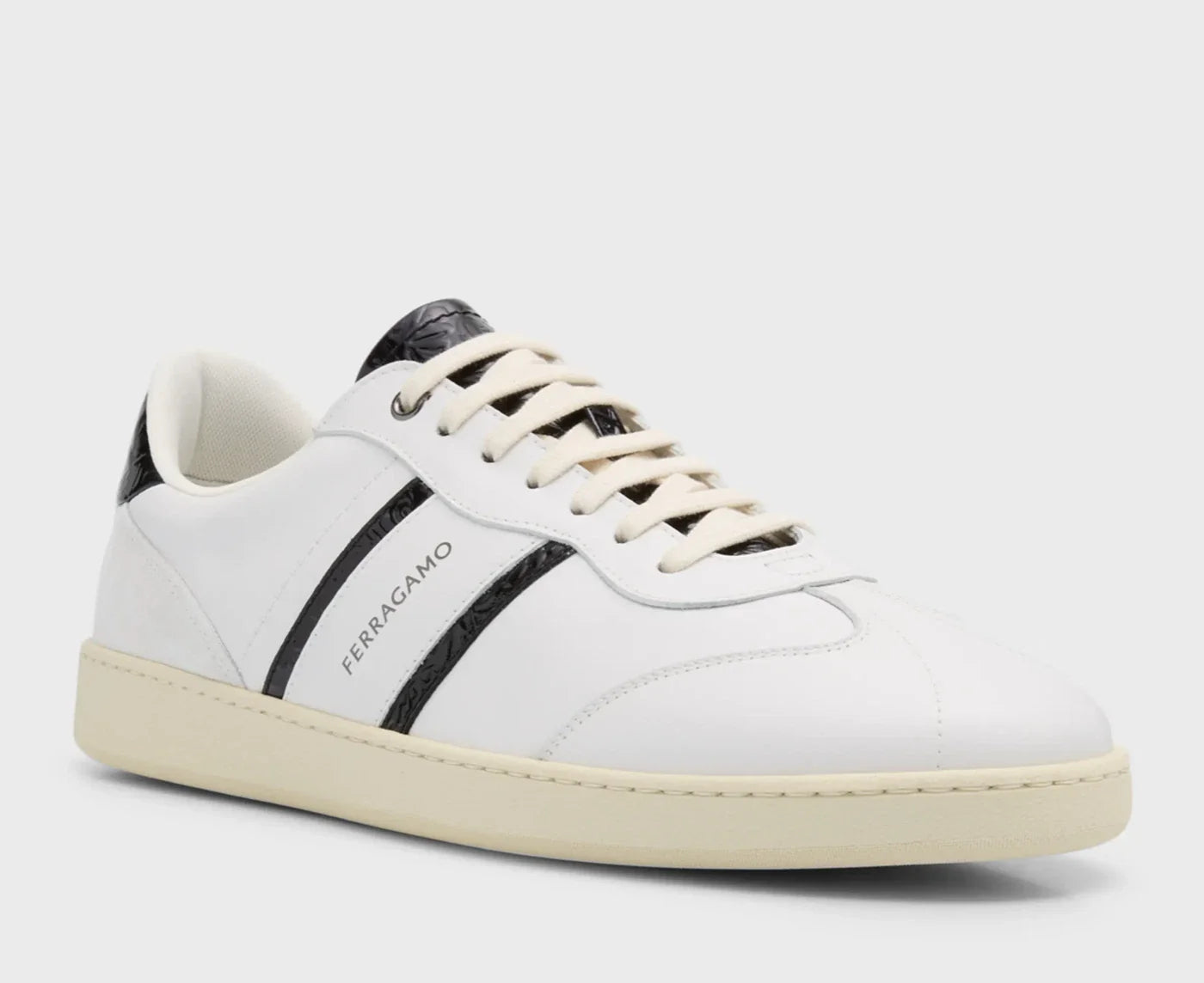 Ferragamo Achille 2 Leather Sneakers