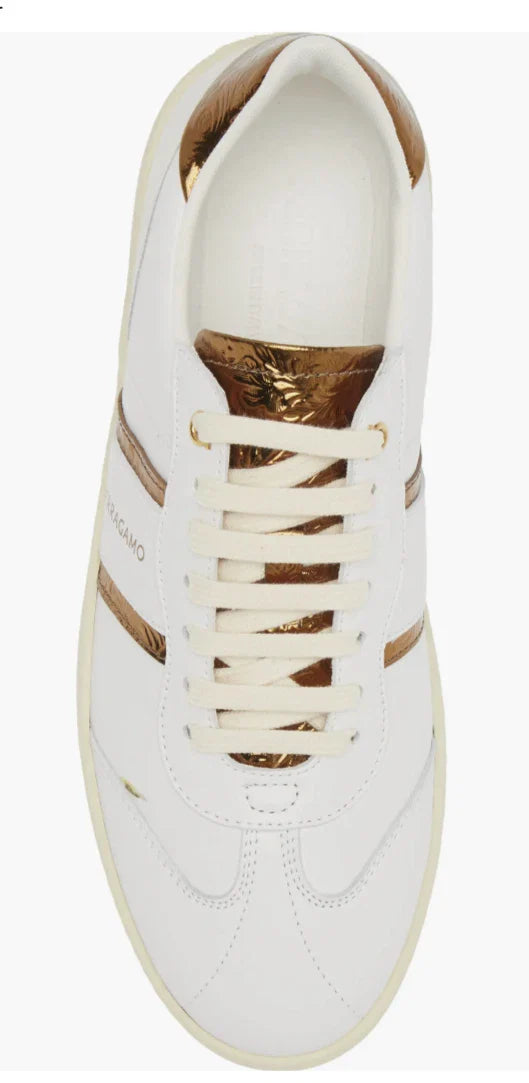 Ferragamo Achille 2 Leather Sneakers
