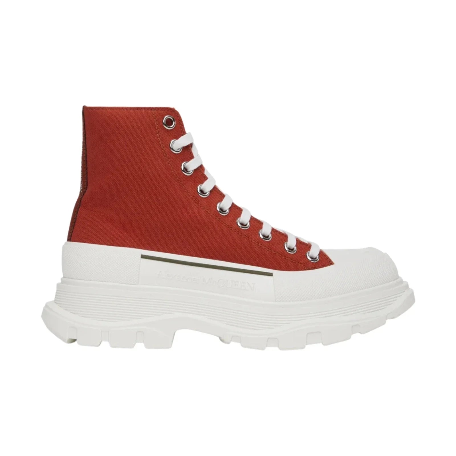 Alexander McQueen Tread Slick High-Top Sneakers Red