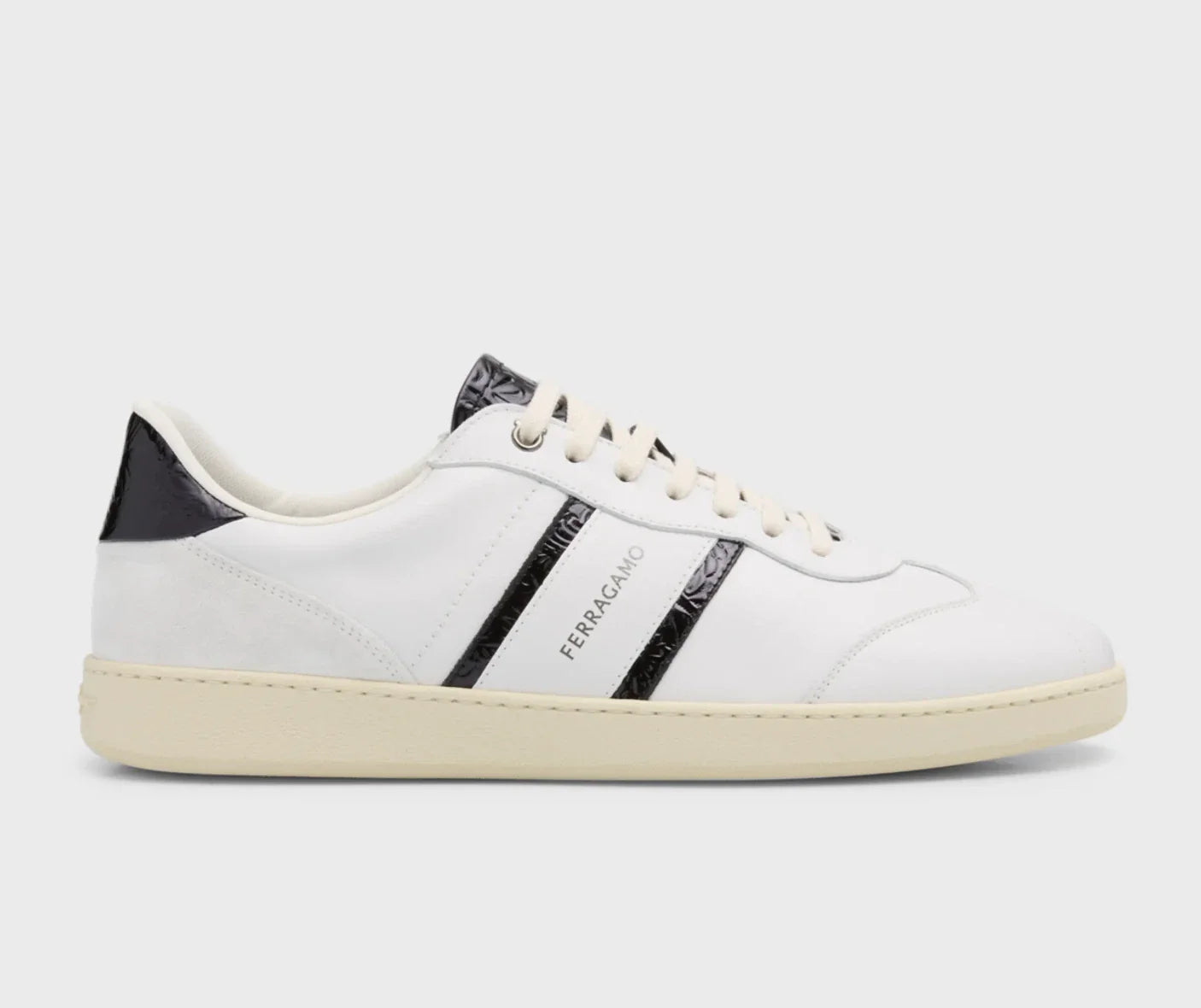 Ferragamo Achille 2 Leather Sneakers