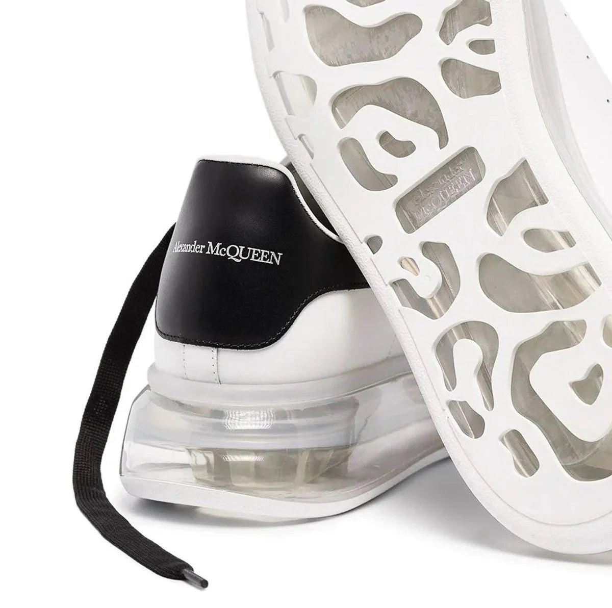 ALEXANDER McQUEEN OVERSIZED MEN SNEAKERS Clear Sole Black