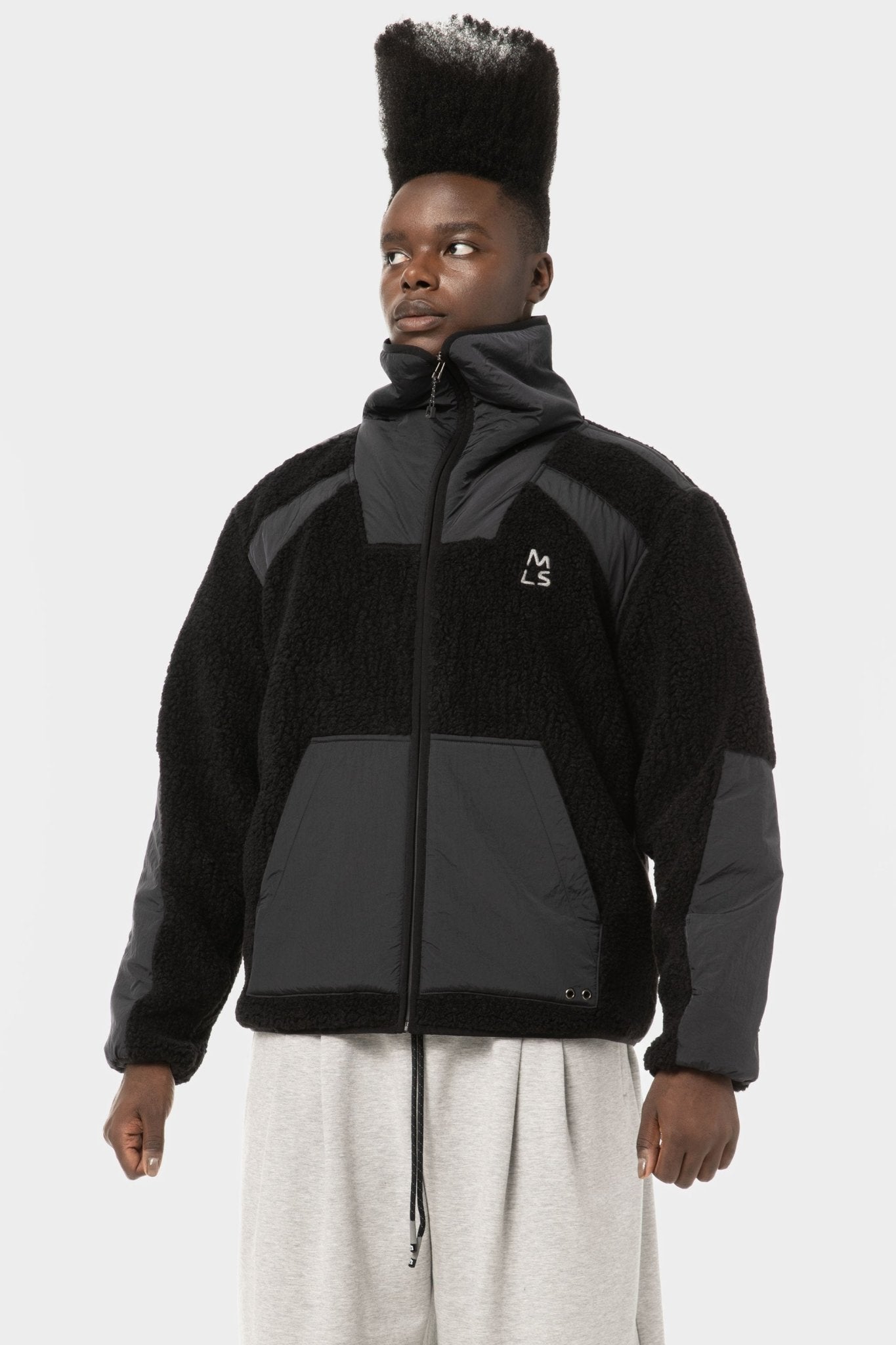Temple Funnel Neck Polar Fleece Zip-Up - Magnlens