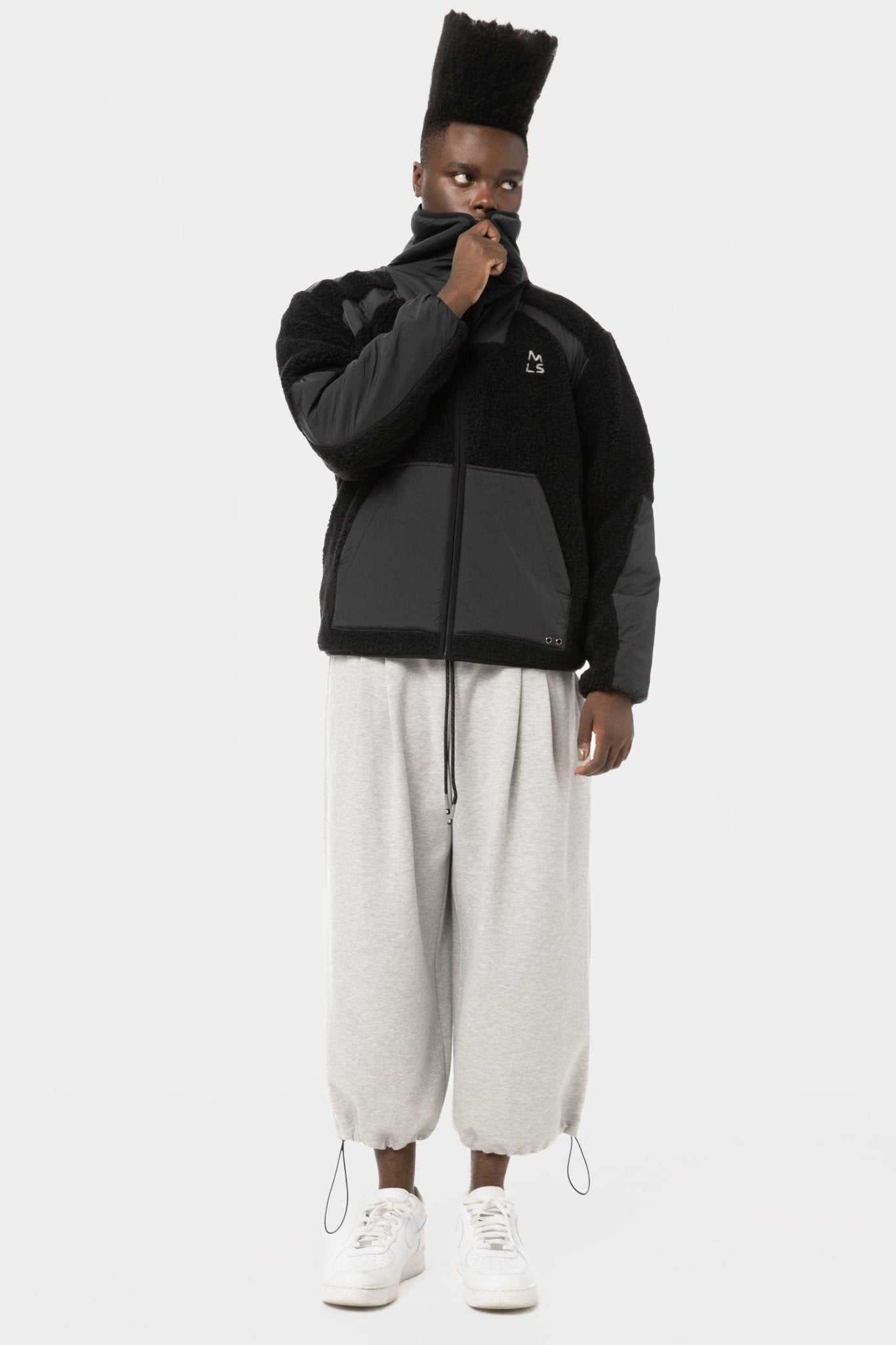 Temple Funnel Neck Polar Fleece Zip-Up - Magnlens