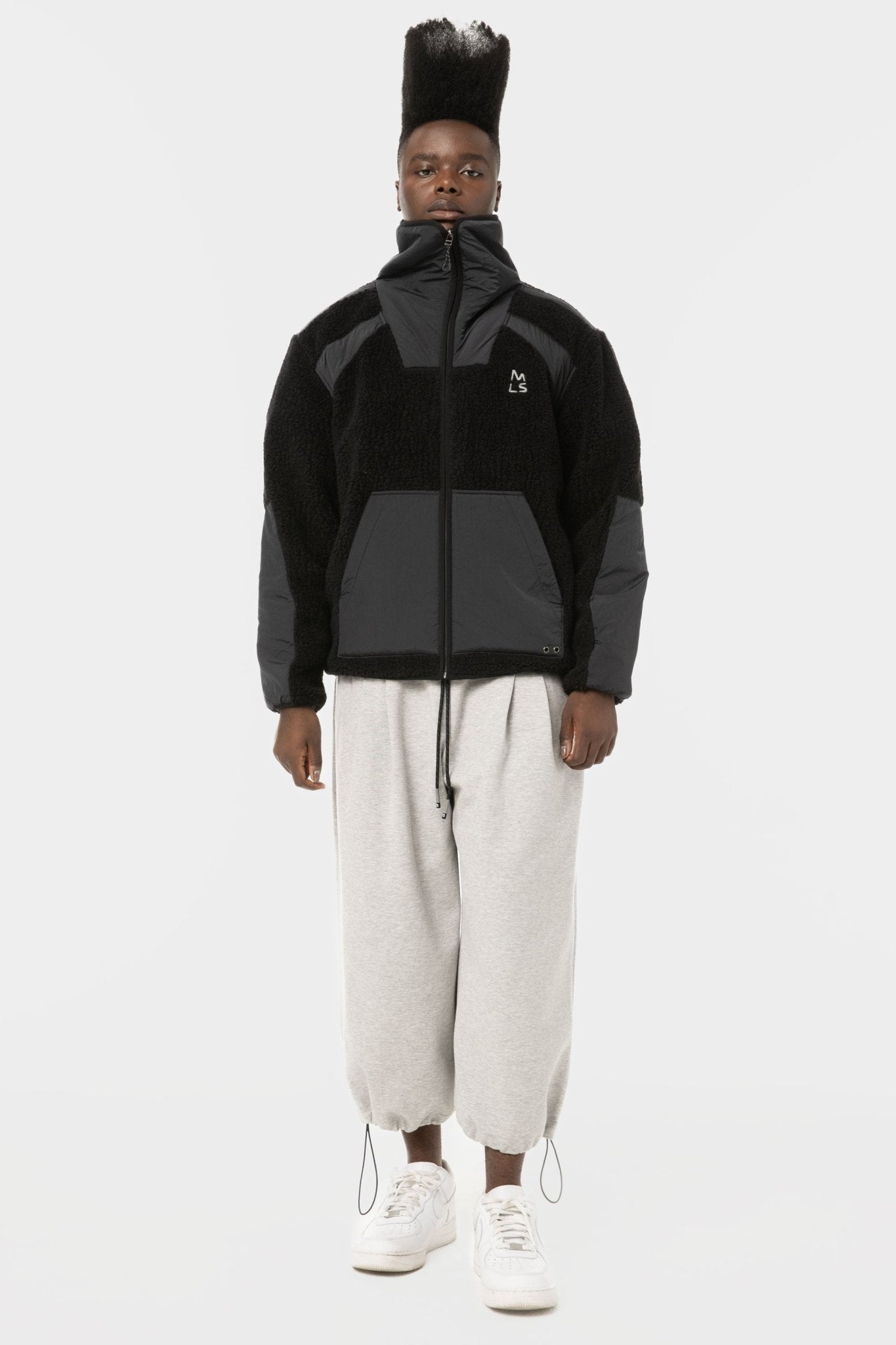 Temple Funnel Neck Polar Fleece Zip-Up - Magnlens