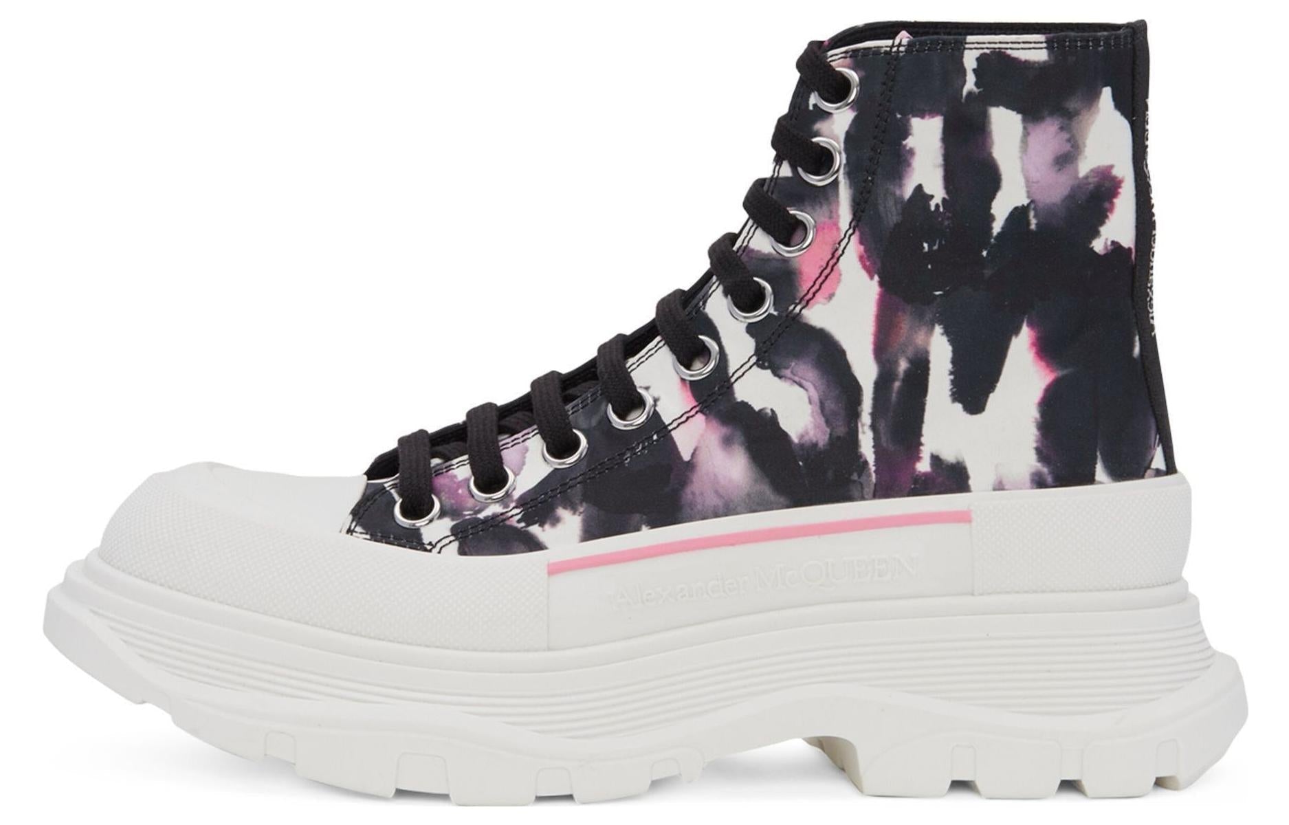 Alexander McQueen Tread Slick Boot 'Watercolour Graffiti'