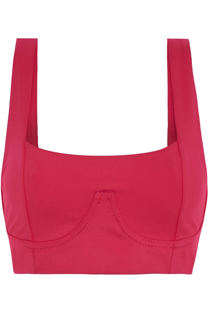 Julie Bra Top | Spanish Crimson