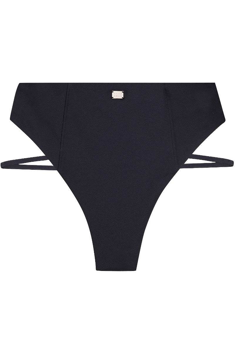 Cannes High-waist Swim Bottom | Onyx