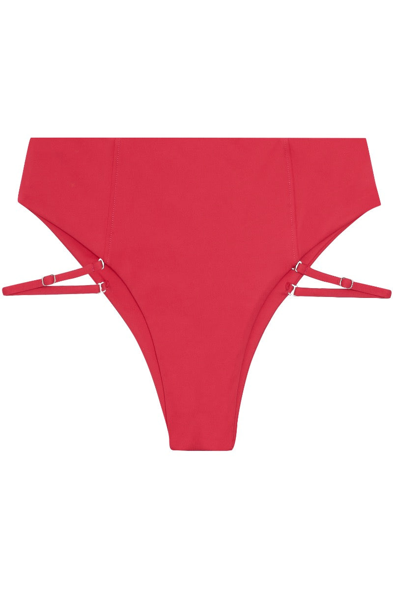 Cannes High-waist Swim Bottom | Spanish Crimson