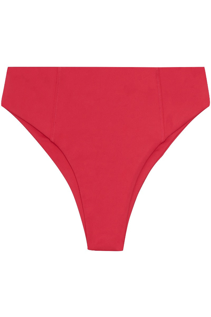 Cannes High-waist Swim Bottom | Spanish Crimson