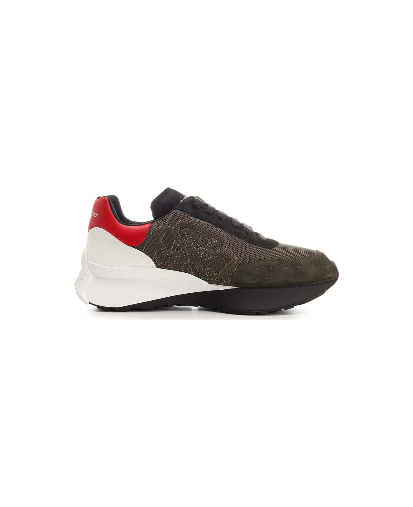 Alexander Mcqueen Sprint Runner Low-Top Sneakers in Khaki