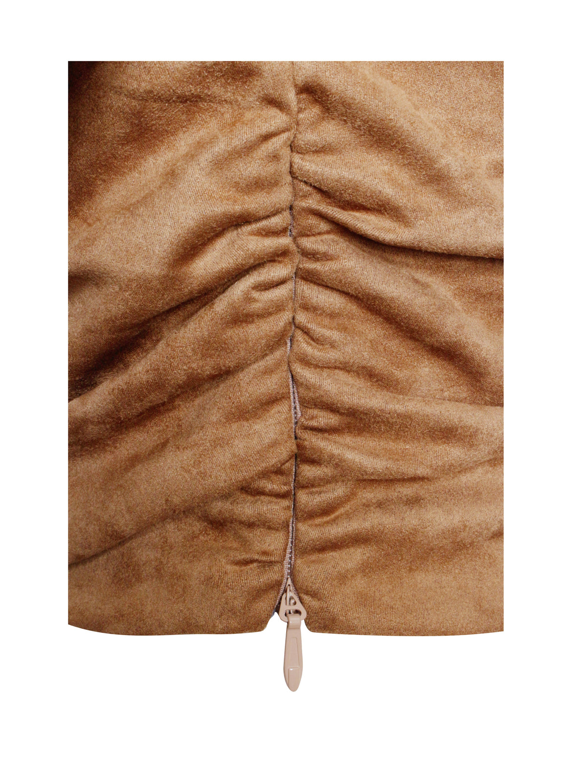 Yara Brown Suede Slash Neck Tank Top (Archive Sale)