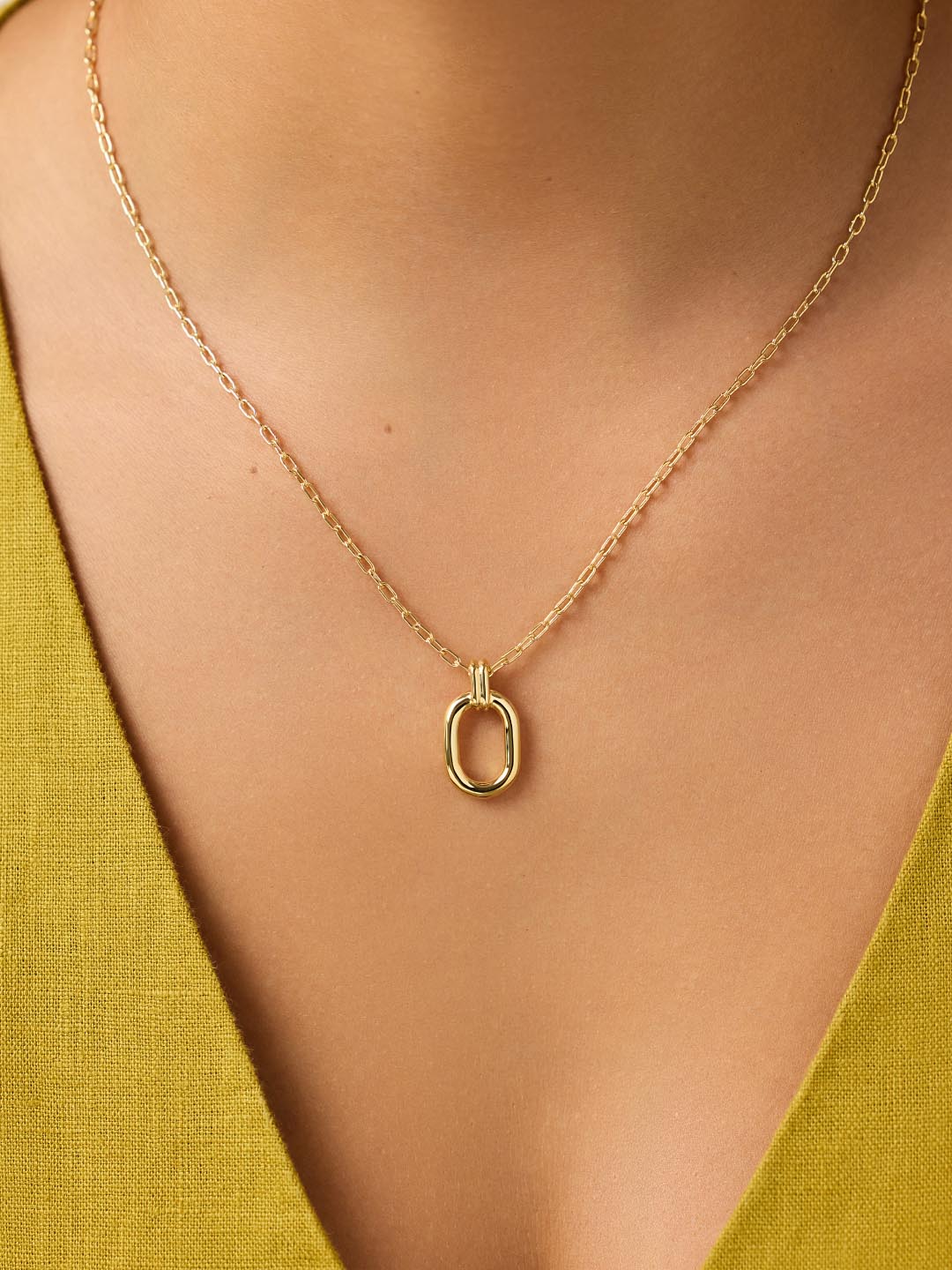 Gold Pendant Necklace - Adrian
