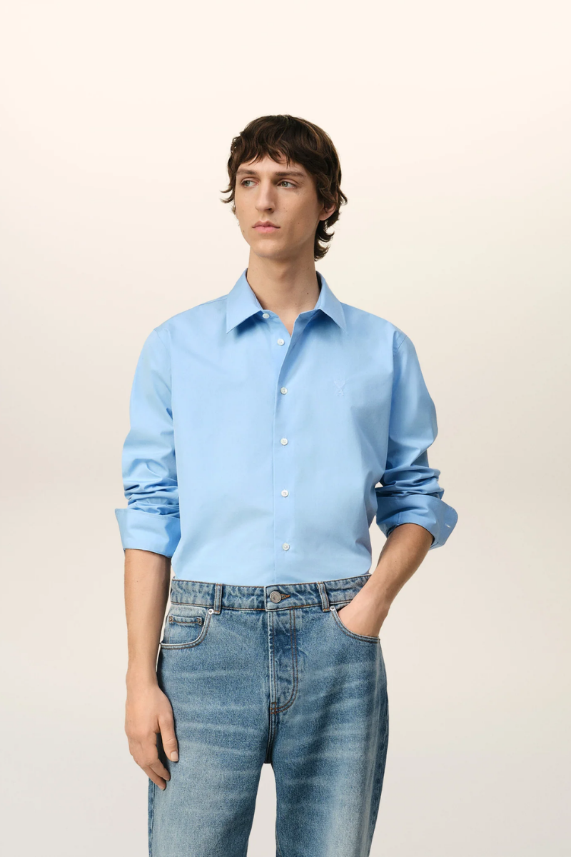 Ami Paris Classic Shirt-Blue