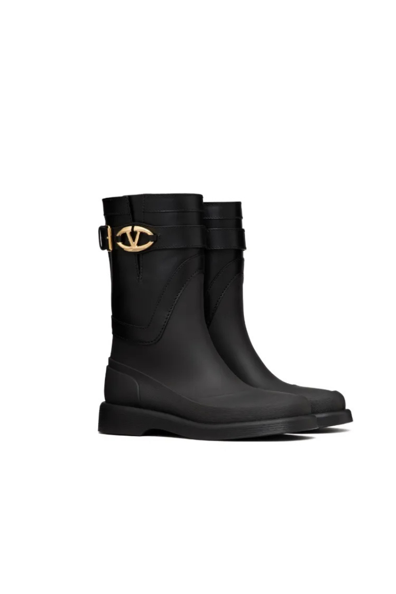 Valentino Garavani VLogo The Bold Edition Boots in Rubber