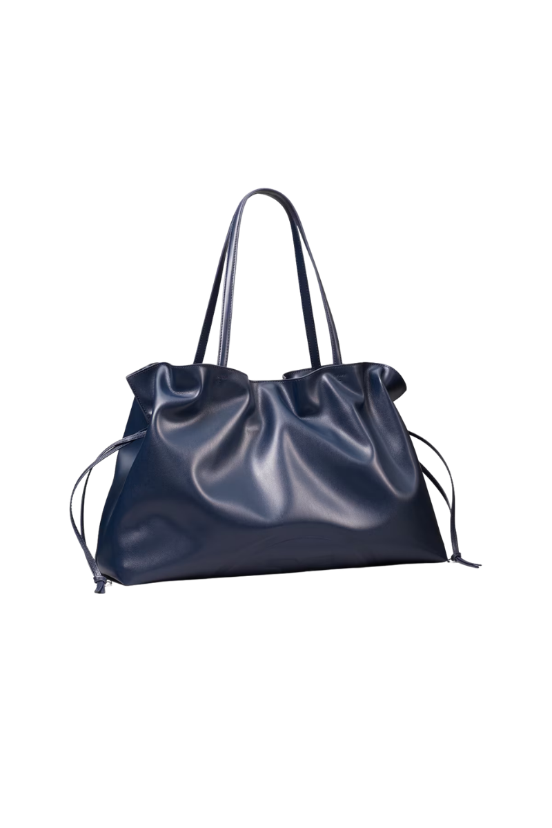 Tory Burch Ella Recycled Drawstring Tote New Navy 178767-400