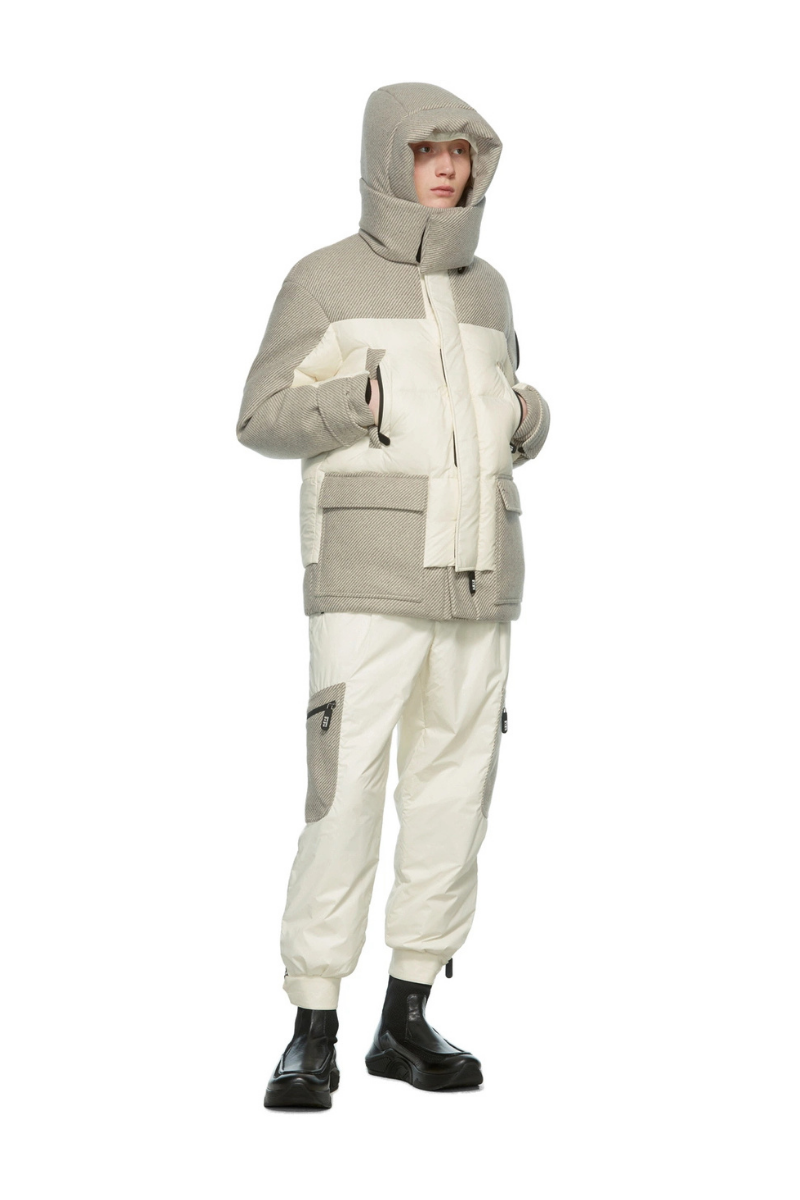 Giorgio Armani White Neve Technical Cargo Pants