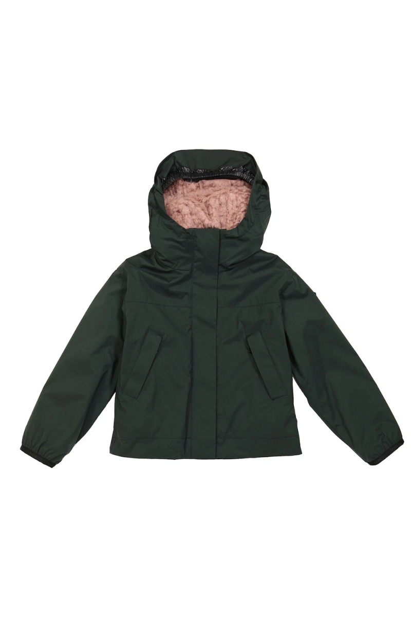 Moncler Kids BERNARDINE GIUBBOTTO Hooded Fleece-Lined Jacket