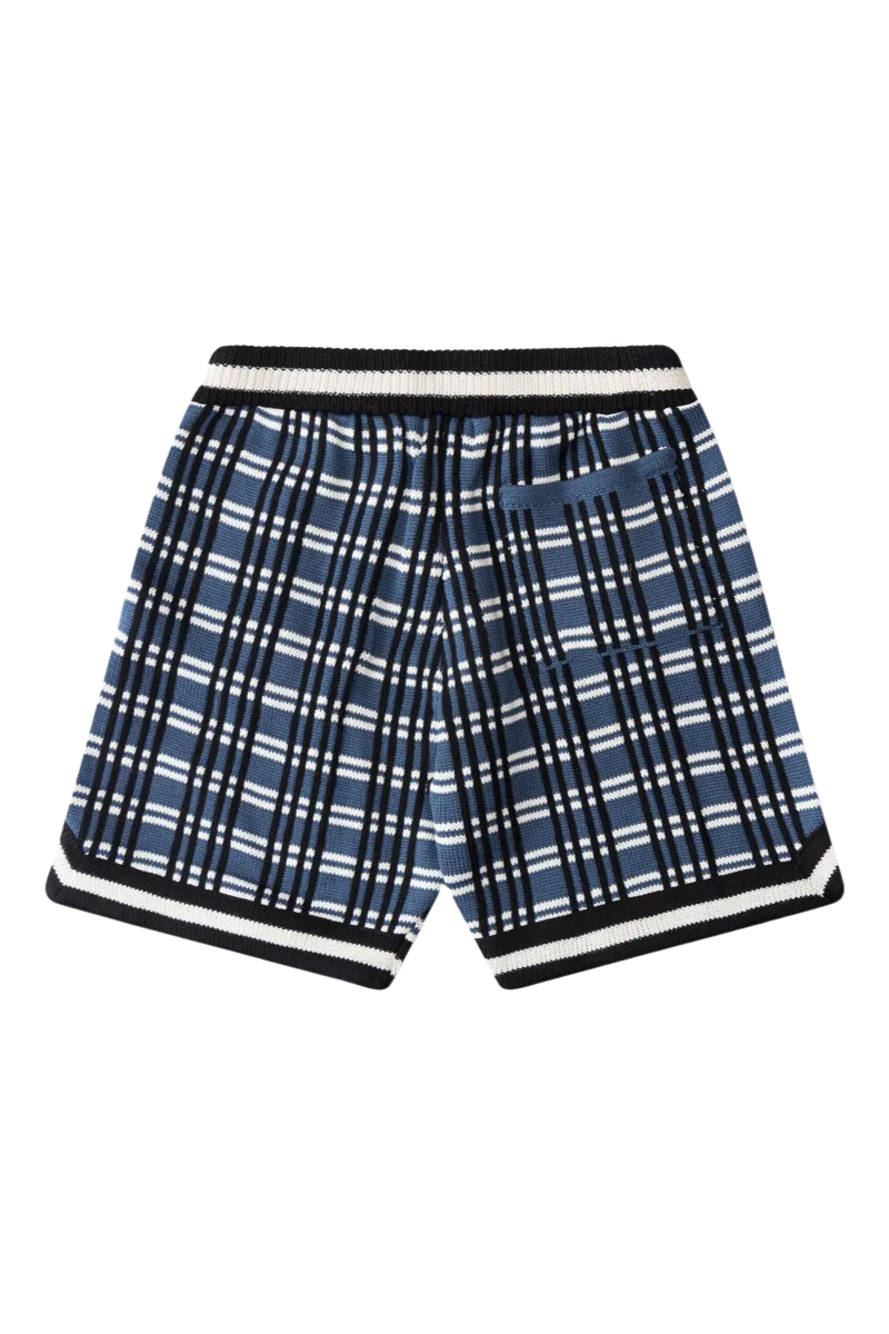 Rhude Plaid Basketball Shorts in Blue